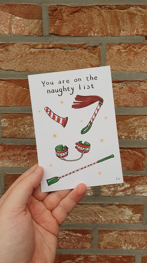 Naughty List - Card — greeting card, Bold Humans