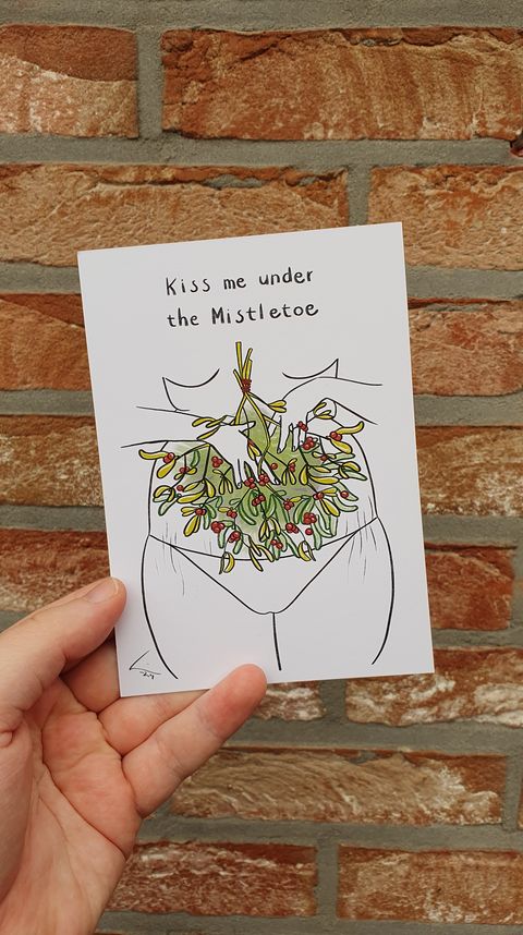 Mistletoe - Card — greeting card, Bold Humans