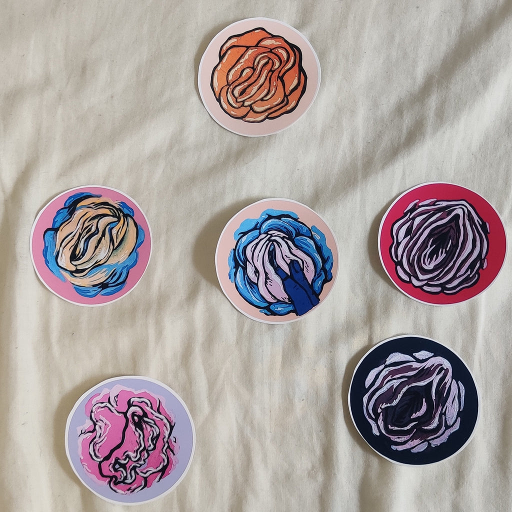 Art by Vaula - Rose Garden - Sticker