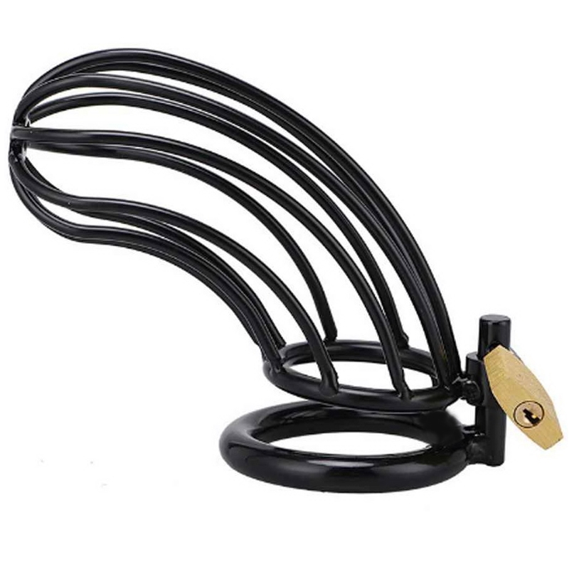 Chastity Cage - Stainless Steel Black